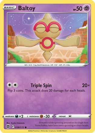 [PKM-C] Baltoy (058/172) [Sword & Shield: Brilliant Stars]