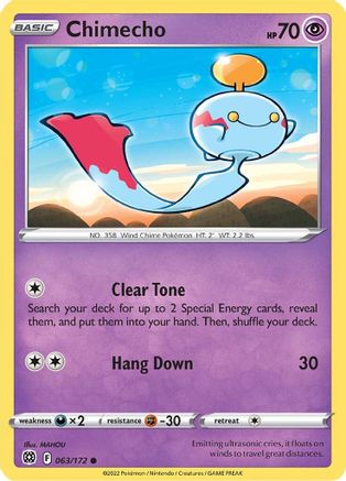[PKM] Chimecho (063/172) [Sword & Shield: Brilliant Stars]