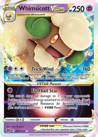 [PKM-R] Whimsicott VSTAR (065/172) [Sword & Shield: Brilliant Stars]