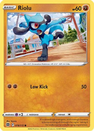 [PKM] Riolu (078/172) [Sword & Shield: Brilliant Stars]