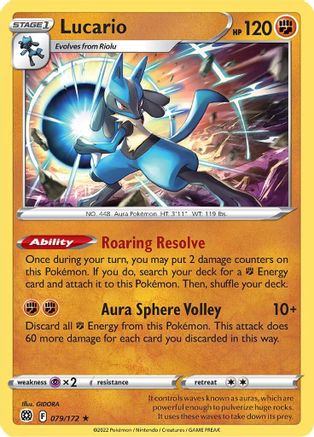 [PKM] Lucario (079/172) [Sword & Shield: Brilliant Stars]