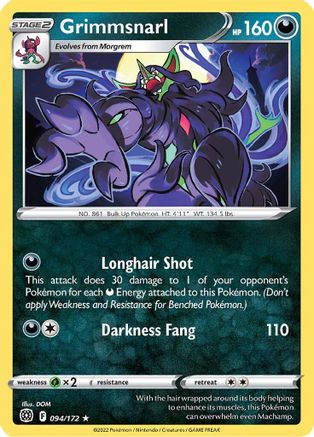 [PKM] Grimmsnarl (094/172) [Sword & Shield: Brilliant Stars]