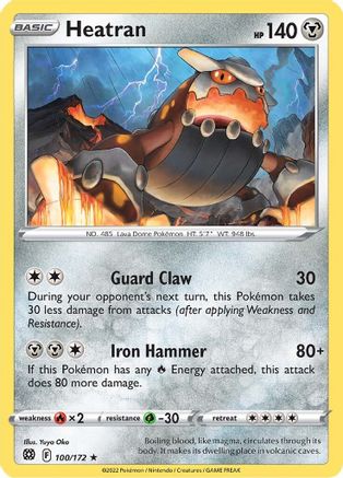 [PKM] Heatran (100/172) [Sword & Shield: Brilliant Stars]