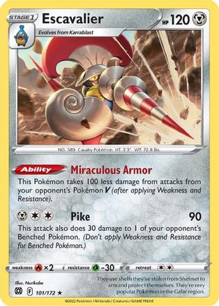 [PKM-R] Escavalier (101/172) [Sword & Shield: Brilliant Stars]