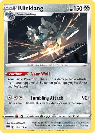 [PKM-R] Klinklang (104/172) [Sword & Shield: Brilliant Stars]