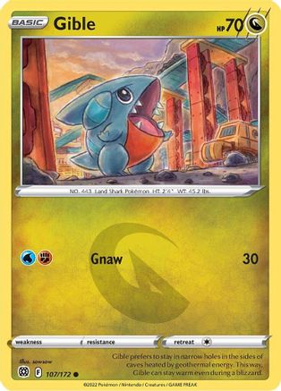 [PKM] Gible (107/172) [Sword & Shield: Brilliant Stars]