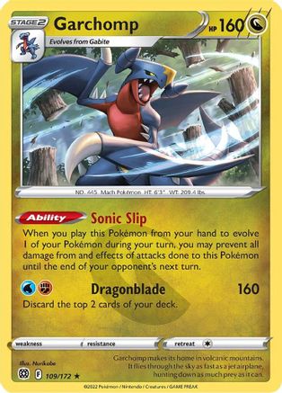 [PKM] Garchomp (109/172) [Sword & Shield: Brilliant Stars]