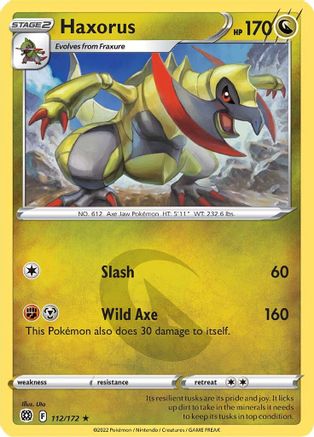 [PKM] Haxorus (112/172) [Sword & Shield: Brilliant Stars]
