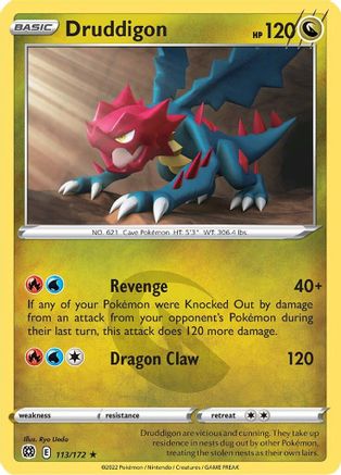 [PKM] Druddigon (113/172) [Sword & Shield: Brilliant Stars]