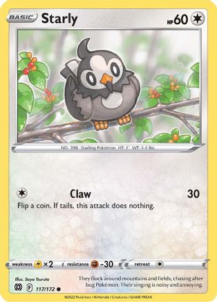 [PKM] Starly (117/172) [Sword & Shield: Brilliant Stars]