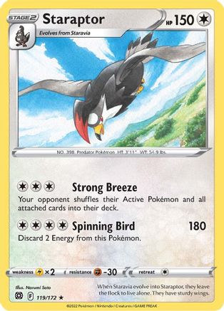 [PKM-R] Staraptor (119/172) [Sword & Shield: Brilliant Stars]
