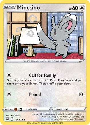 [PKM] Minccino (124/172) [Sword & Shield: Brilliant Stars]