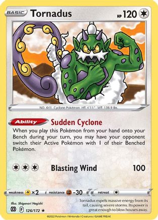 [PKM] Tornadus (126/172) [Sword & Shield: Brilliant Stars]
