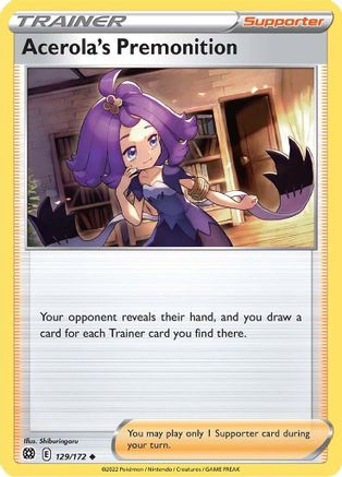 [PKM] Acerola's Premonition (129/172) [Sword & Shield: Brilliant Stars]