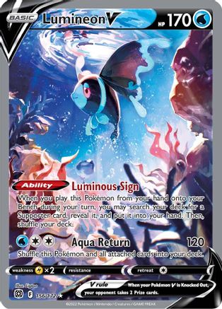 [PKM-R] Lumineon V (156/172) [Sword & Shield: Brilliant Stars]