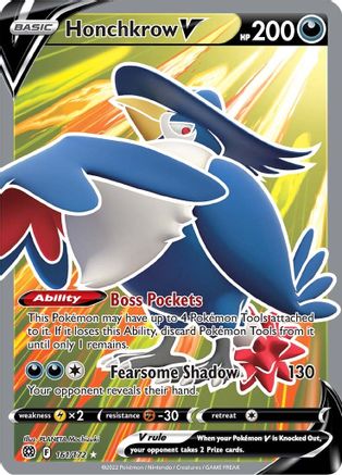 [PKM] Honchkrow V (161/172) [Sword & Shield: Brilliant Stars]
