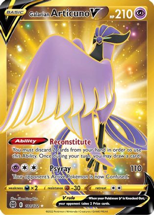 [PKM] Galarian Articuno V (181/172) [Sword & Shield: Brilliant Stars]