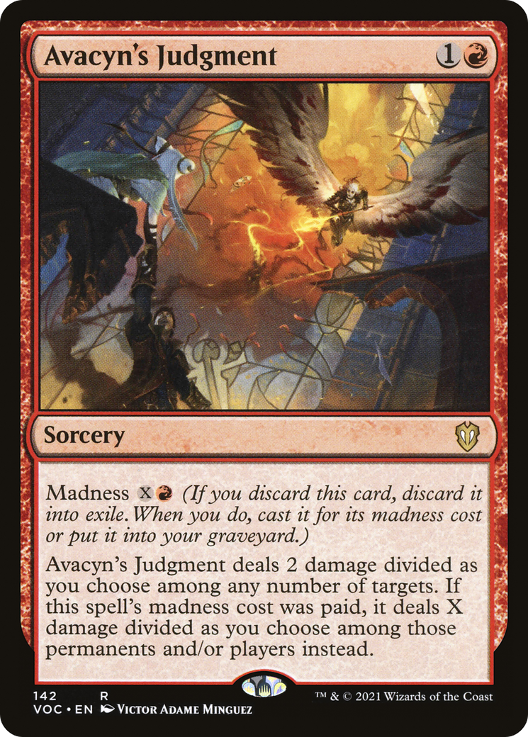 {R} Avacyn's Judgment [Innistrad: Crimson Vow Commander][VOC 142]