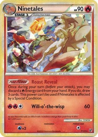 [PKM] Ninetales (7/123) (Cracked Ice) [HeartGold & SoulSilver: Undaunted]