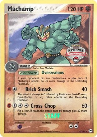 [PKM] Machamp (9/101) (National Championships Promo) (Staff) [EX: Hidden Legends]