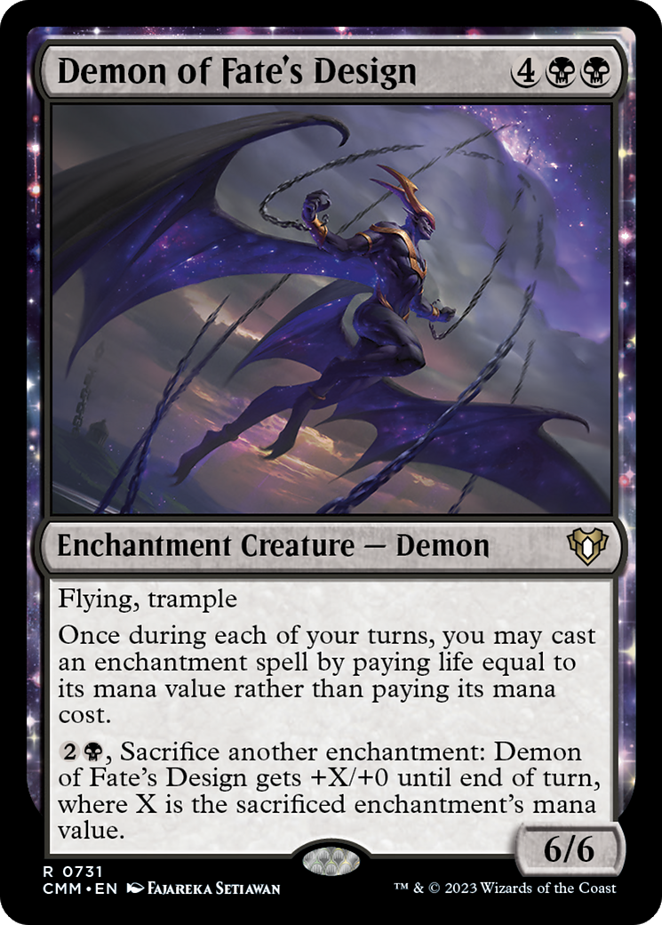 {R} Demon of Fate's Design [Commander Masters][CMM 731]