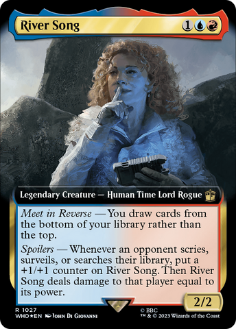 {R} River Song (Extended Art) (Surge Foil) [Doctor Who][WHO 1027]