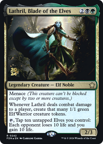 {@R} Lathril, Blade of the Elves [Foundations Prerelease Promos][PR FDN 242]
