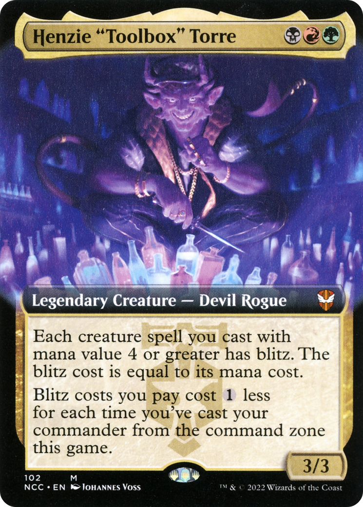 {R} Henzie "Toolbox" Torre (Extended Art) [Streets of New Capenna Commander][NCC 102]