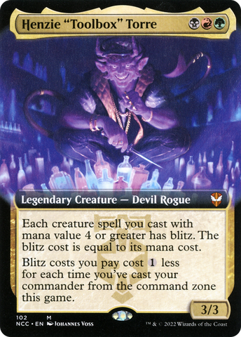 {R} Henzie "Toolbox" Torre (Extended Art) [Streets of New Capenna Commander][NCC 102]