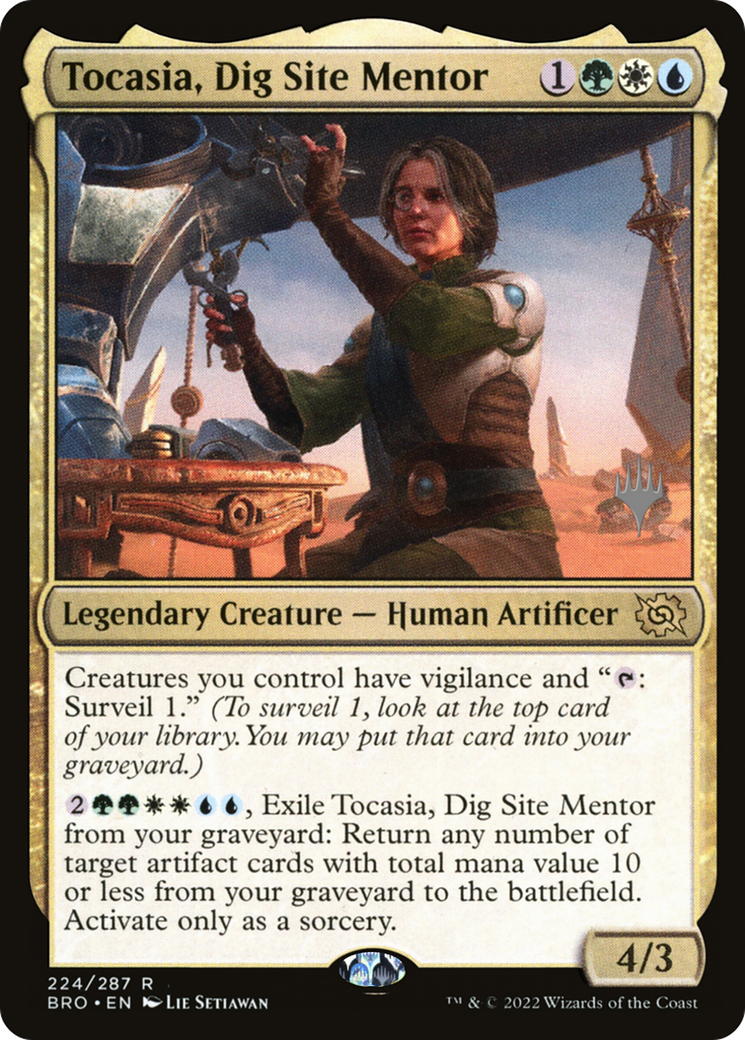 {R} Tocasia, Dig Site Mentor [The Brothers' War: Promo Pack][PP BRO 224]