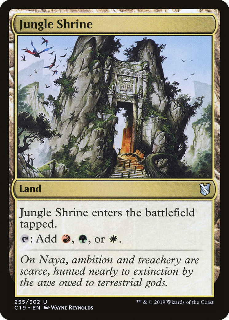 {C} Jungle Shrine [Commander 2019][C19 255]