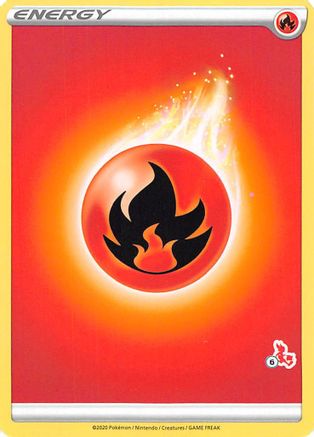 [PKM BE] Fire Energy (Cinderace Stamp #6) [Battle Academy 2022]