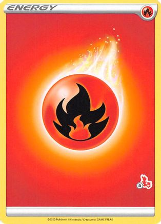 [PKM BE] Fire Energy (Cinderace Stamp #8) [Battle Academy 2022]