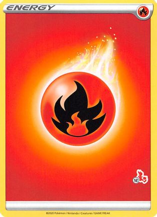 [PKM BE] Fire Energy (Cinderace Stamp #12) [Battle Academy 2022]