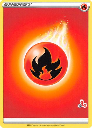 [PKM BE] Fire Energy (Cinderace Stamp #16) [Battle Academy 2022]