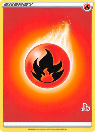 [PKM BE] Fire Energy (Cinderace Stamp #22) [Battle Academy 2022]