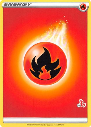 [PKM BE] Fire Energy (Cinderace Stamp #24) [Battle Academy 2022]