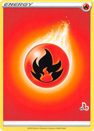 [PKM BE] Fire Energy (Cinderace Stamp #26) [Battle Academy 2022]