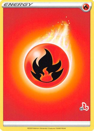 [PKM BE] Fire Energy (Cinderace Stamp #29) [Battle Academy 2022]