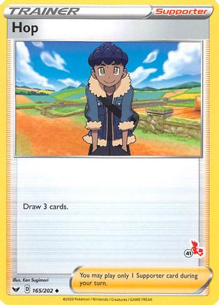[PKM] Hop (165/202) (Cinderace Stamp #41) [Battle Academy 2022]