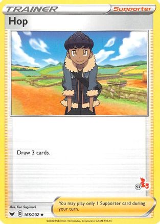 [PKM] Hop (165/202) (Cinderace Stamp #57) [Battle Academy 2022]