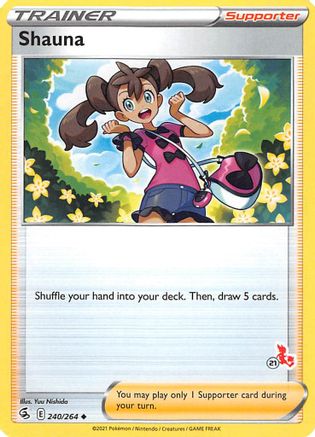 [PKM] Shauna (240/264) (Cinderace Stamp #21) [Battle Academy 2022]