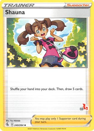 [PKM] Shauna (240/264) (Cinderace Stamp #59) [Battle Academy 2022]