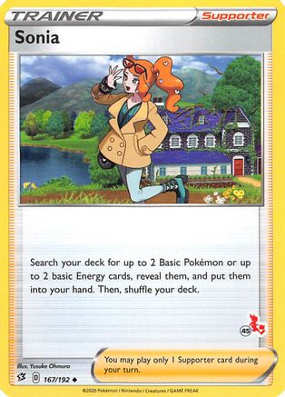 [PKM] Sonia (167/192) (Cinderace Stamp #45) [Battle Academy 2022]