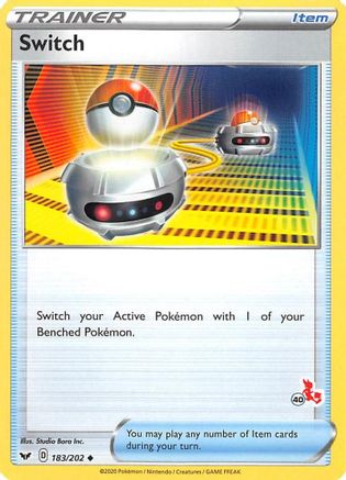 [PKM] Switch (183/202) (Cinderace Stamp #40) [Battle Academy 2022]