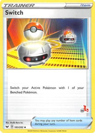 [PKM] Switch (183/202) (Cinderace Stamp #58) [Battle Academy 2022]