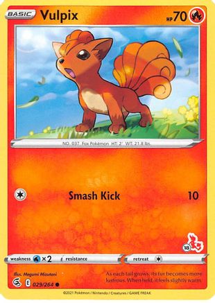 [PKM] Vulpix (029/264) (Cinderace Stamp #18) [Battle Academy 2022]