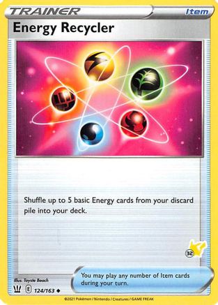 [PKM] Energy Recycler (124/163) (Pikachu Stamp #32) [Battle Academy 2022]