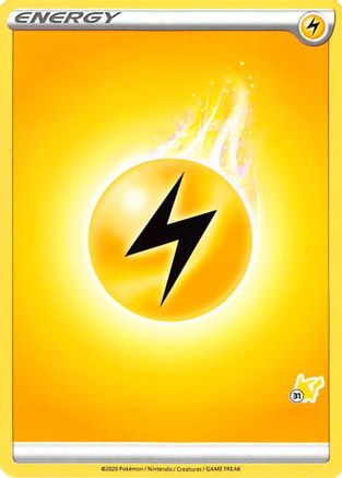 [PKM BE] Lightning Energy (Pikachu Stamp #31) [Battle Academy 2022]