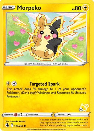 [PKM] Morpeko (109/264) (Pikachu Stamp #23) [Battle Academy 2022]